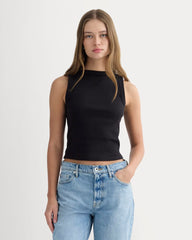 womens-selfie-boatneck-tank-black | primary