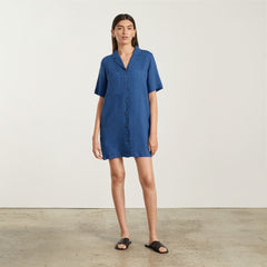 womens-linen-workwear-dress-deep-blue