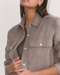 womens-flannel-boyfriend-shirt-taupe-melange | alt