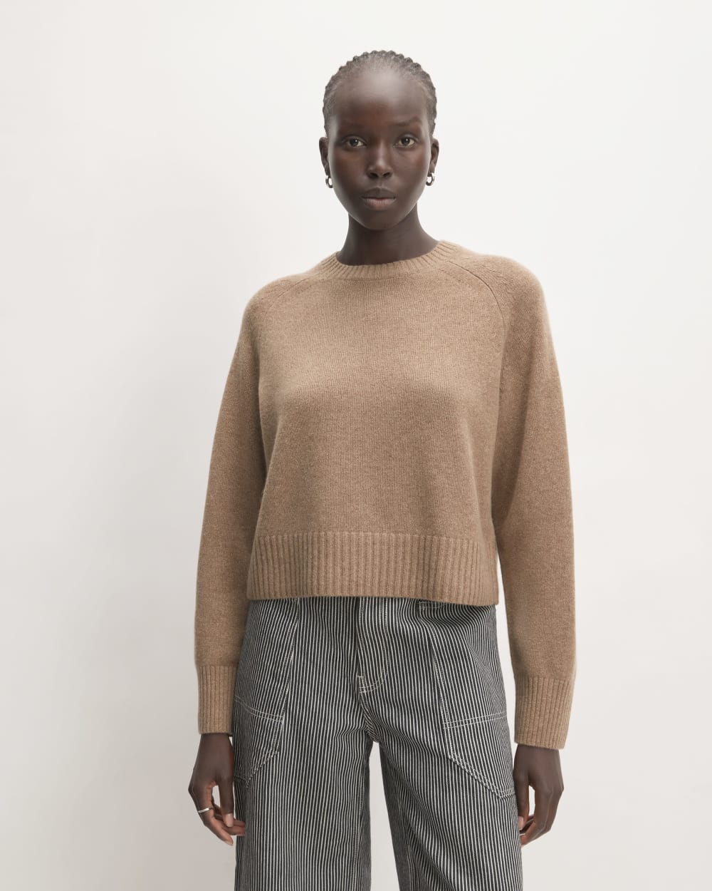 womens-cashmere-boxy-crew-sweater-heathered-woodsmoke | primary
