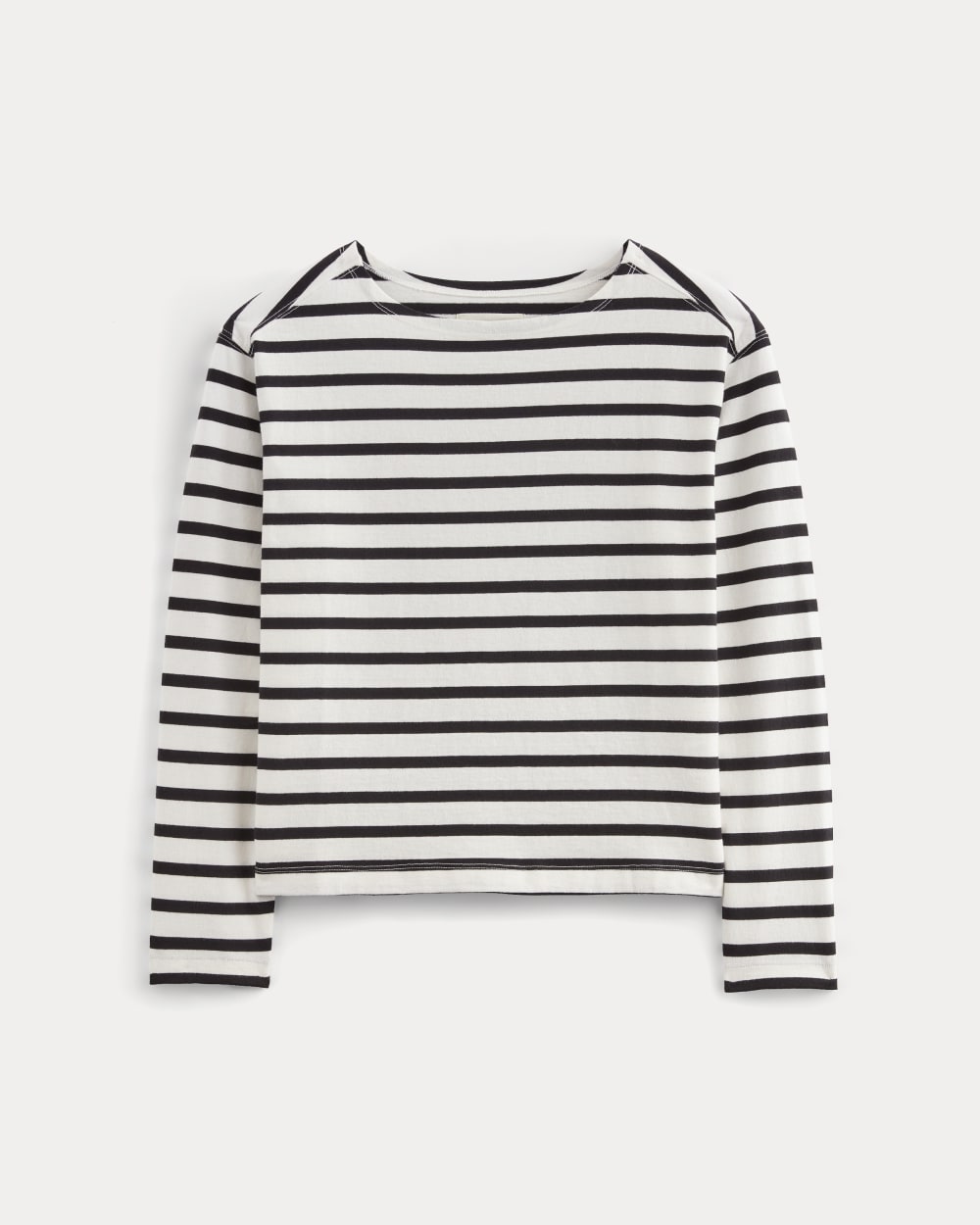 womens-modern-breton-tee-bone-black | alt