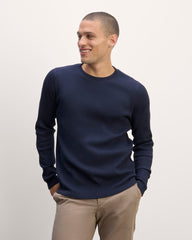 mens-waffle-ls-crew-navy | primary