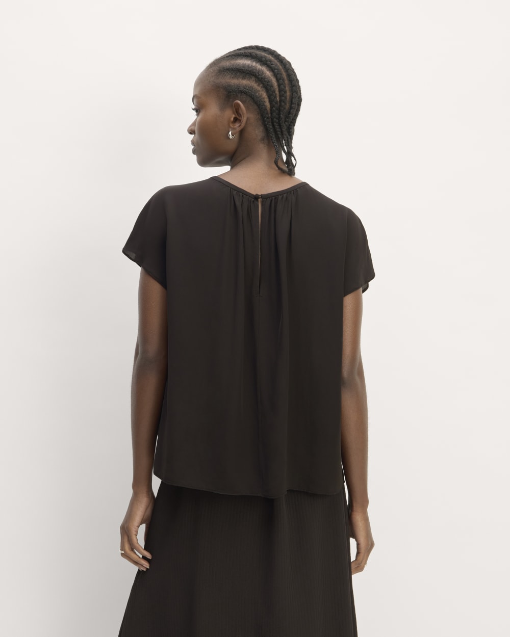 womens-viscose-gathered-neck-top-black