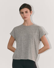 womens-perform-tee-heathered-black | primary