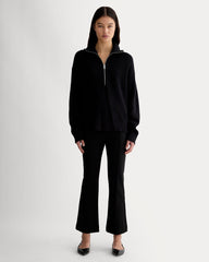 womens-cotton-half-zip-sweater-black