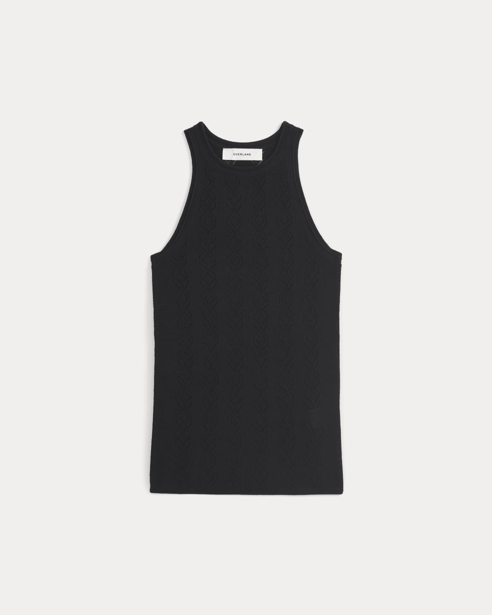 womens-pointelle-racerback-tank-merino-black | alt