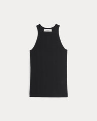 womens-pointelle-racerback-tank-merino-black | alt