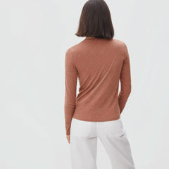 womens-organic-cotton-slim-ls-crew-hthr-brown | alt