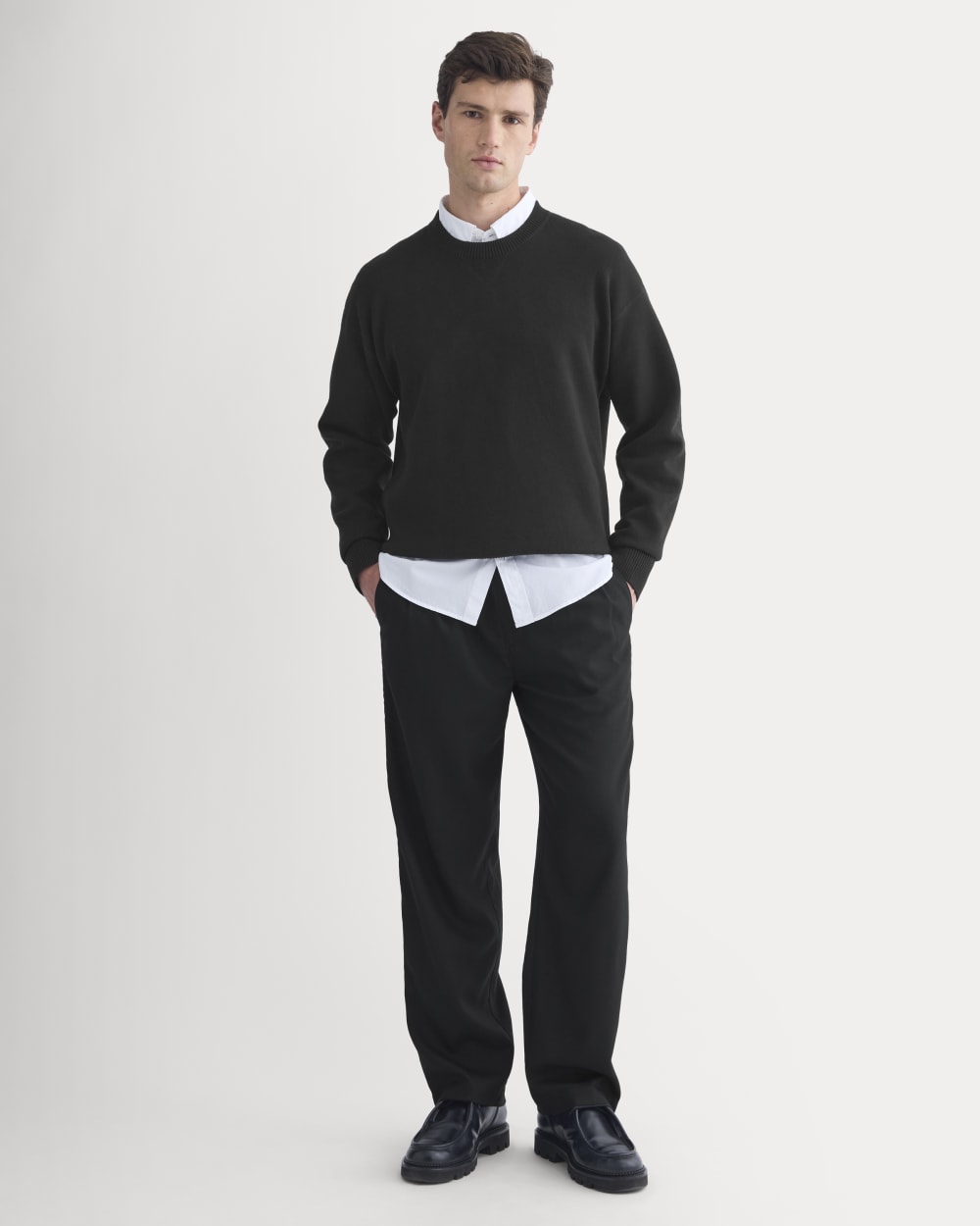 mens-pleated-trouser-tailor-twill-black | primary