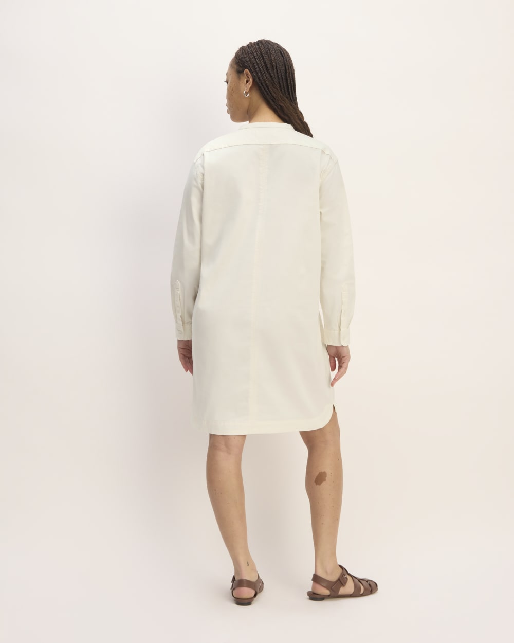 womens-long-sleeve-utility-mini-dress-bone