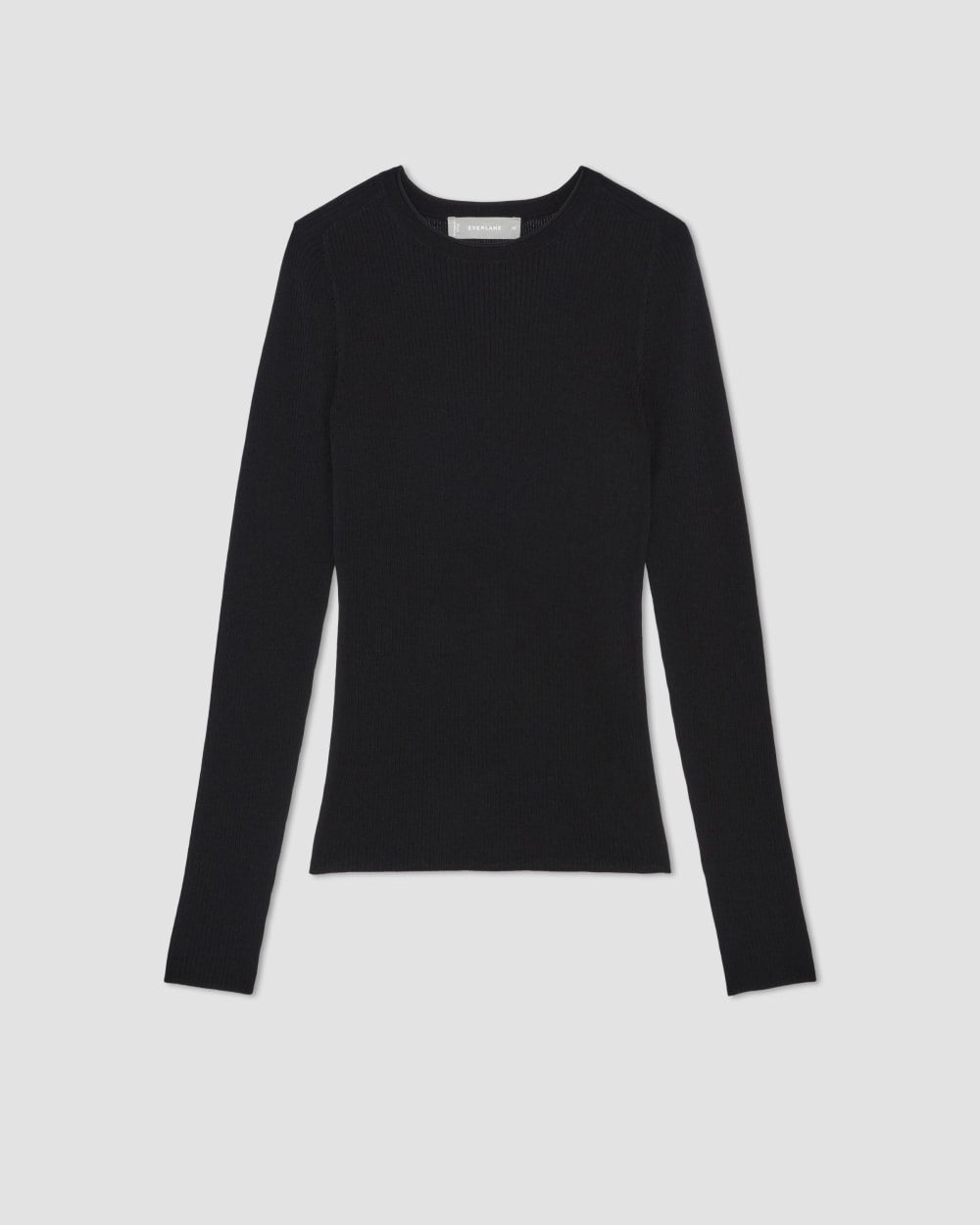 womens-ultrafine-merino-ribbed-crew-black | alt