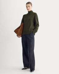 womens-cotton-boxy-turtleneck-dark-green