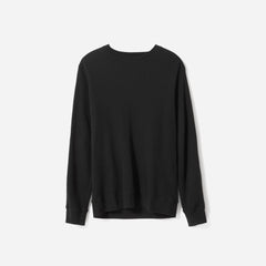 mens-waffle-knit-ls-crew-black