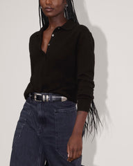 womens-cashmere-classic-sweater-polo-black | alt