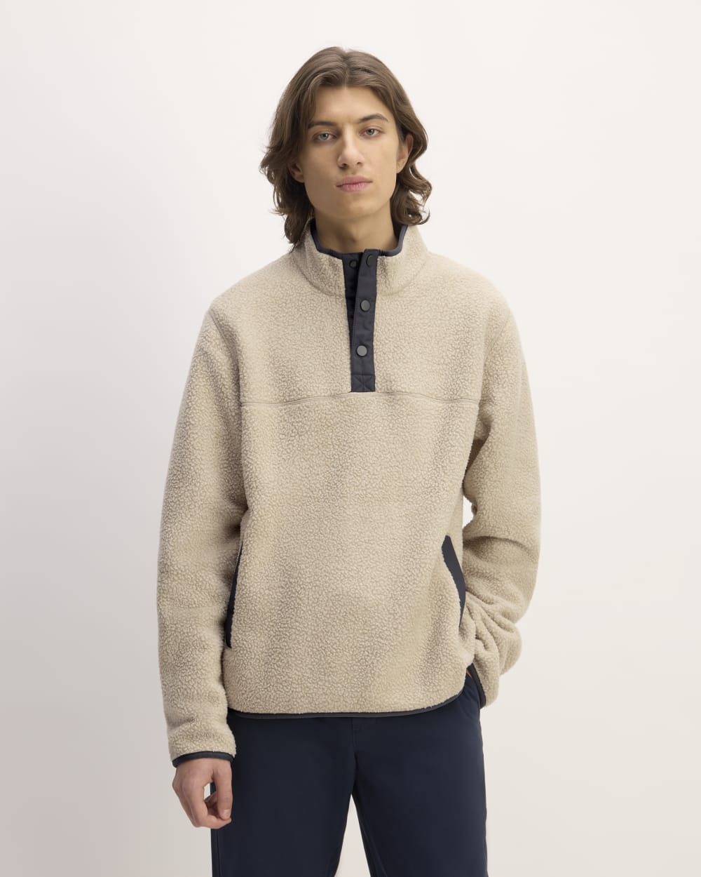 mens-renew-fleece-pullover-oatmeal | primary
