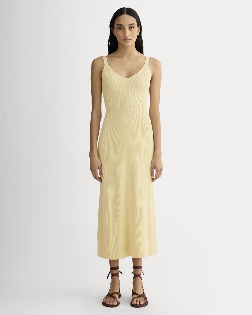 womens-fine-knit-cami-dress-banana-crepe | primary