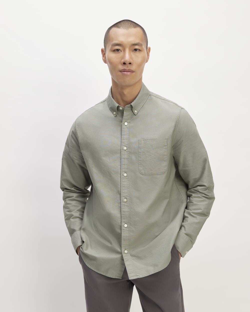 mens-organic-oxford-shirt-tall-sage-green | primary