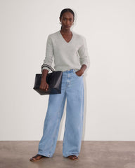 womens-v-neck-sweater-plush-cotton-heathered-grey