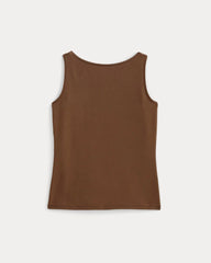 womens-supima-form-boatneck-tank-cocoa | alt