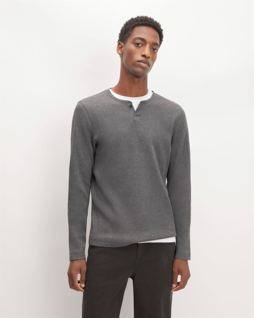 mens-waffle-long-sleeve-henley-heathered-charcoal | primary