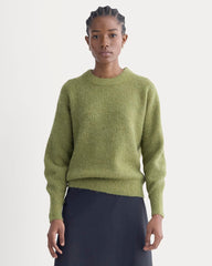 womens-alpaca-ribbed-cocoon-crew-moss | primary