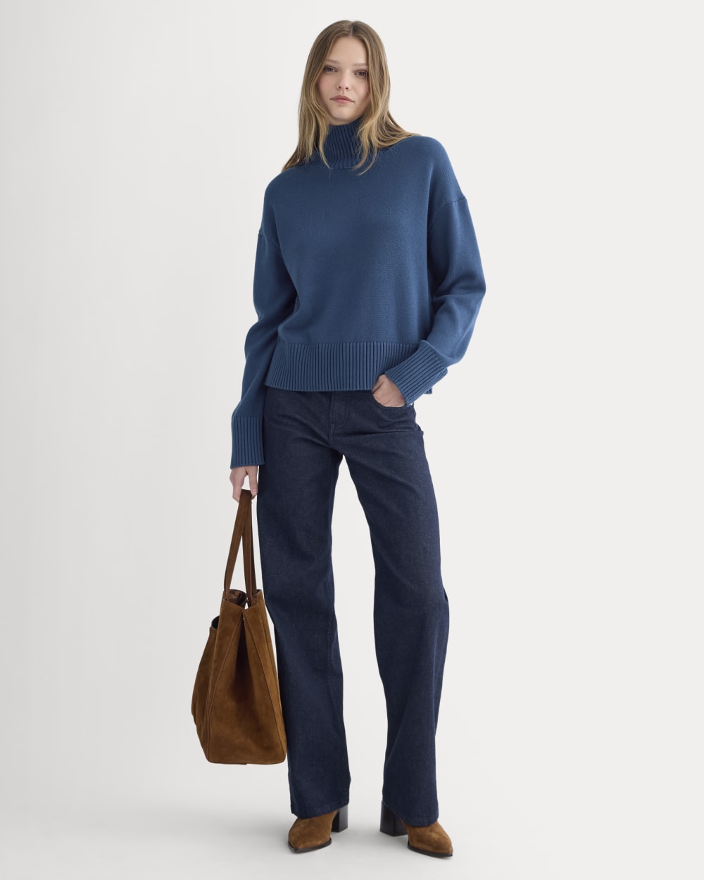 womens-cotton-boxy-turtleneck-deep-lazuli-blue
