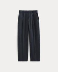 mens-linen-pleated-trouser-navy | alt