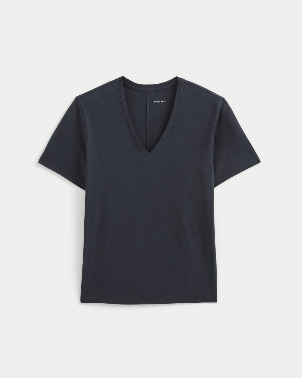 womens-slouchy-v-tee-cotton-linen-navy | alt