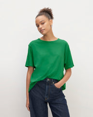 womens-air-oversized-crew-tee-grass-green | primary