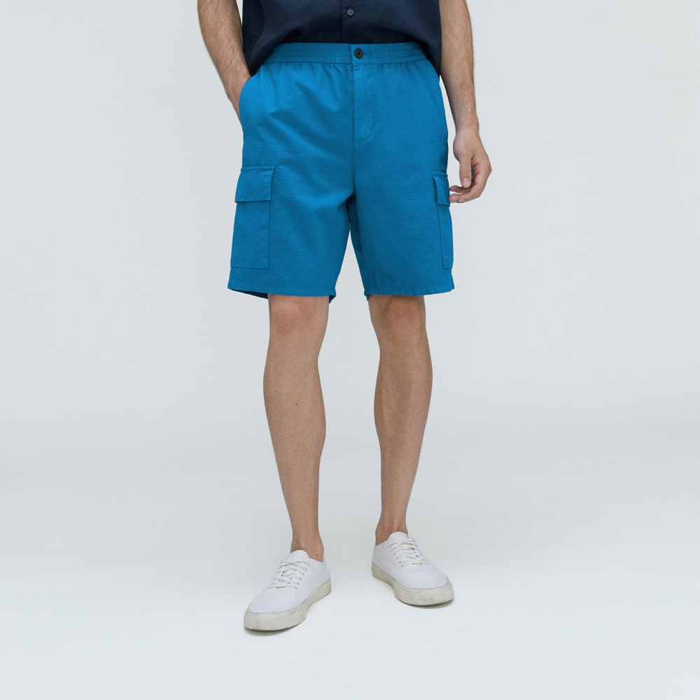 mens-cotton-linen-short-horizon-blue