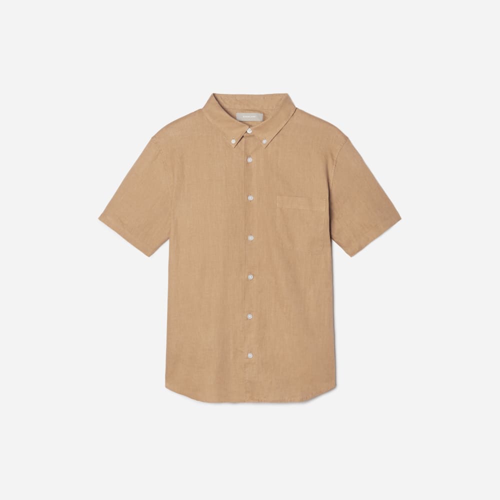 mens-linen-ss-stndrd-fit-shirt-iced-coffee | alt