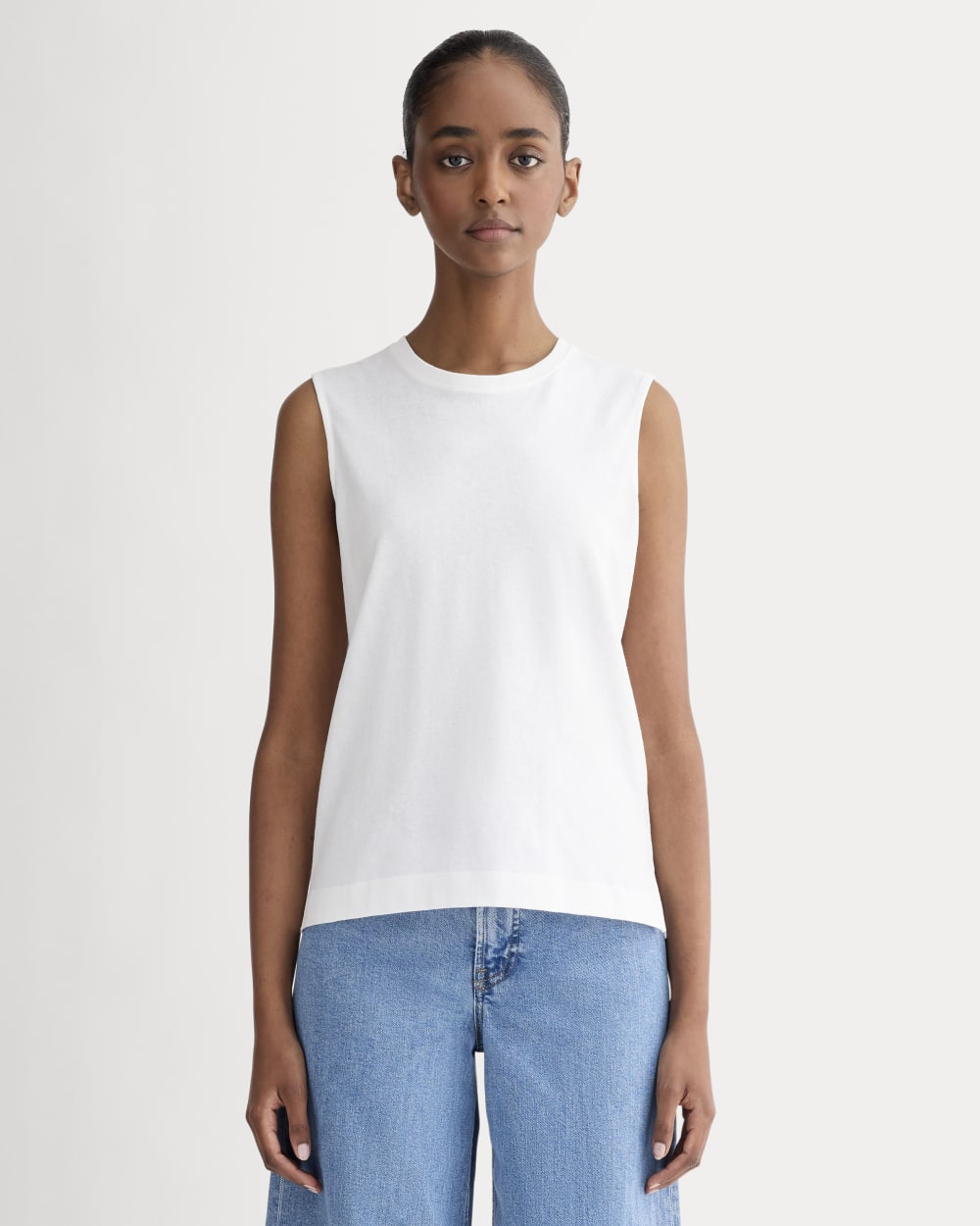 womens-premium-weight-muscle-tee-white | primary