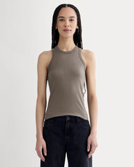 womens-shimmy-cutaway-tank-taupe | primary