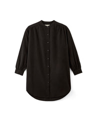 womens-gauze-oversized-shirt-black | alt