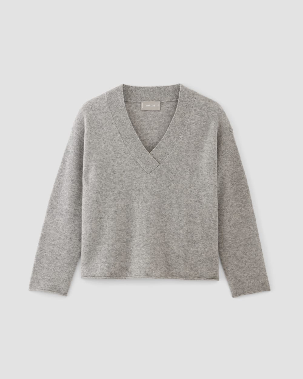 womens-cozy-stretch-v-neck-sweater-heathered-grey | alt