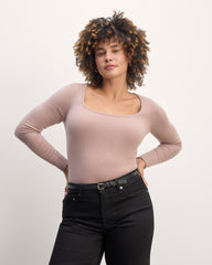 womens-cashmere-square-neck-sweater-dusty-rose | primary