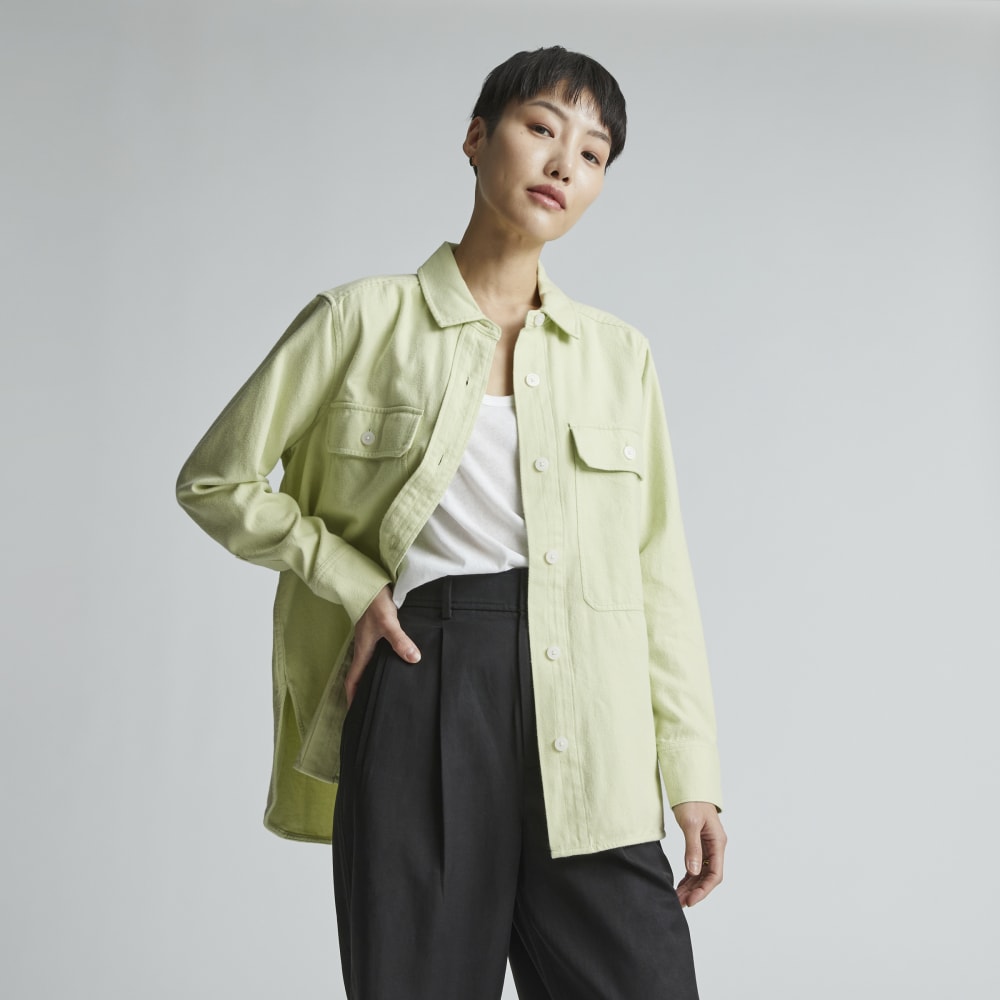 womens-cotton-flannel-shirt-seafoam-green | primary