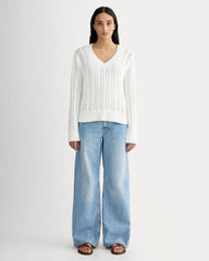 womens-mesh-cable-v-neck-everyday-cotton-white