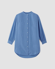 womens-gauze-oversized-shirt-blue-opal | alt