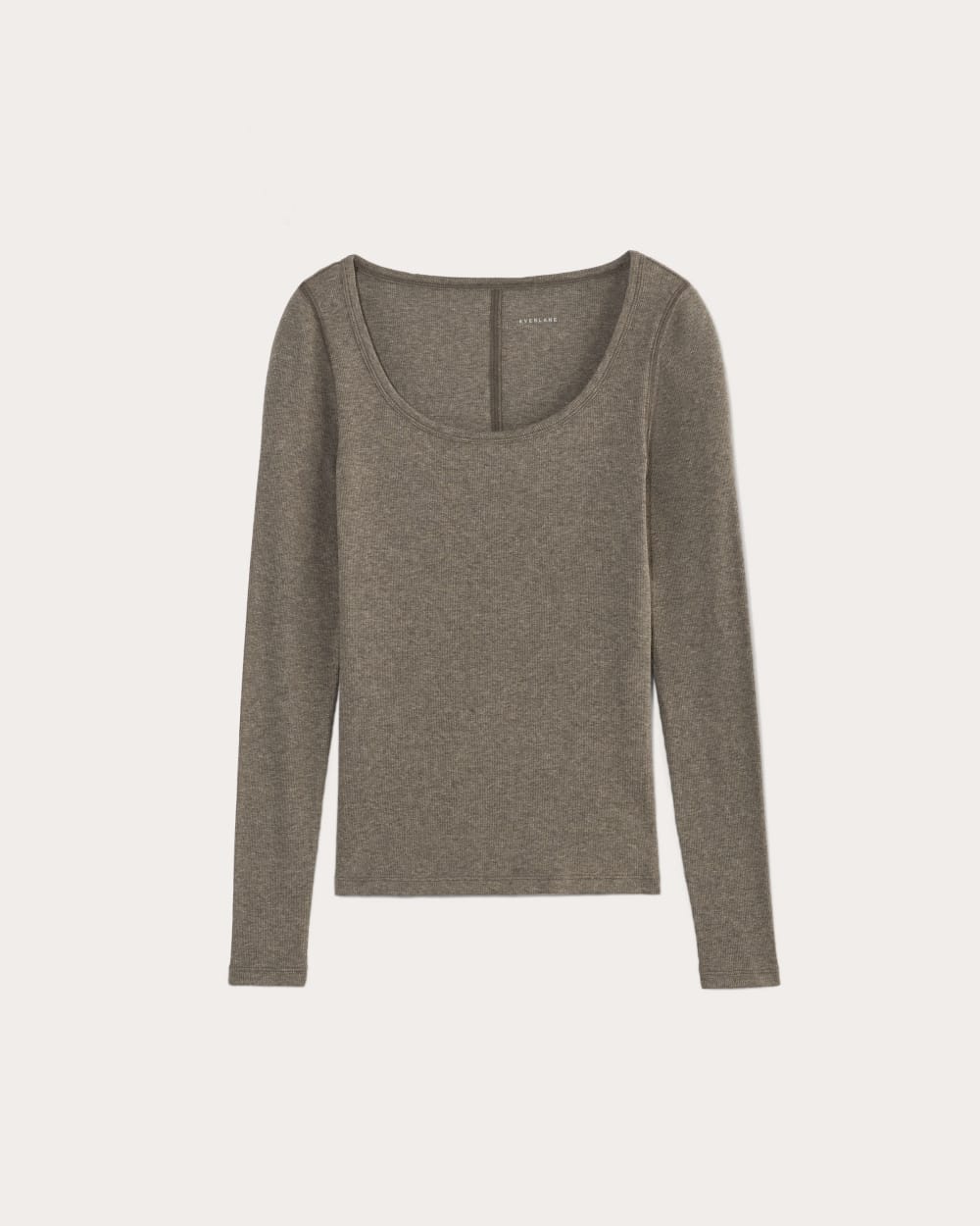 womens-pima-micro-rib-long-sleeve-tee-heathered-fatigue | alt