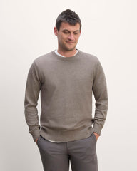 mens-no-sweat-cotton-sweater-taupe-melange | primary