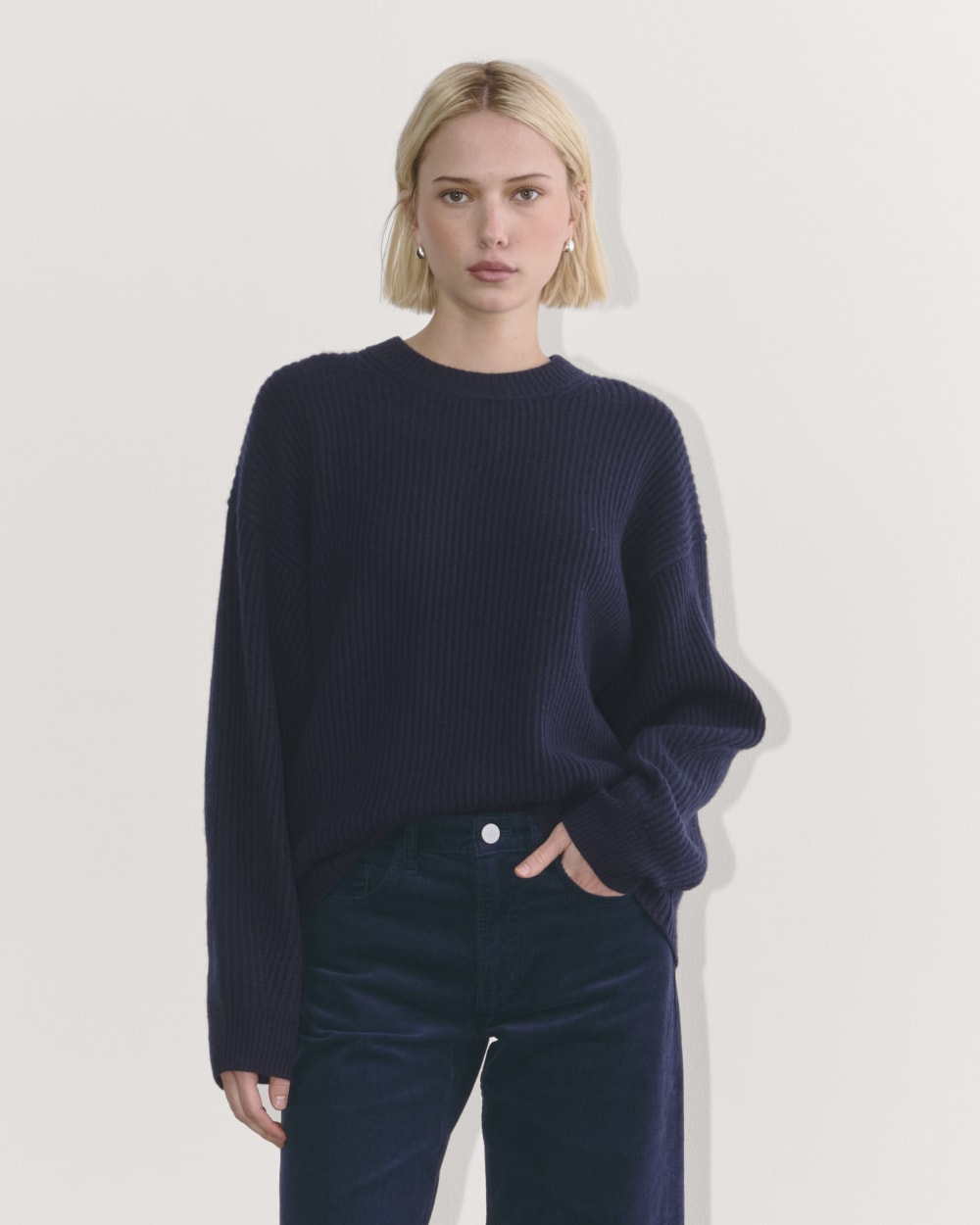 womens-wool-cashmere-cocoon-crew-sweater-navy | primary