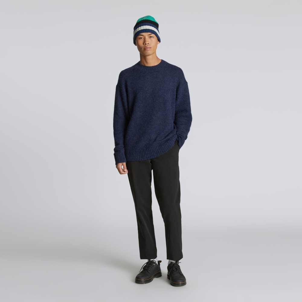 unisex-recashmere-beanie-bright-navy-multi-stripe