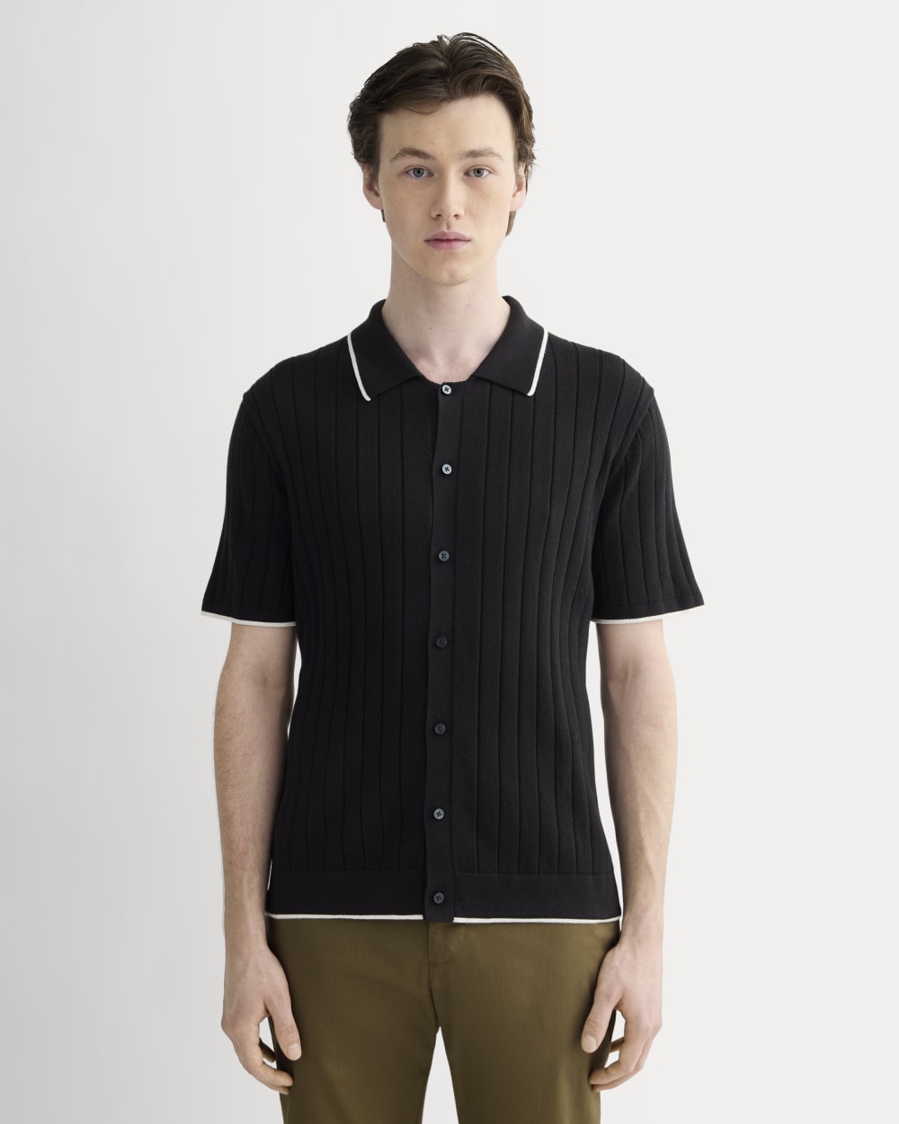 mens-no-sweat-button-down-polo-black2 | primary