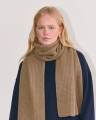 womens-wool-waffle-scarf-camel | alt