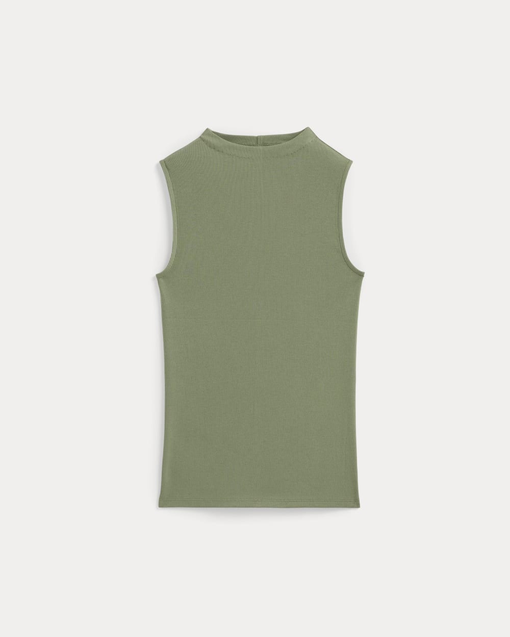 womens-supima-micro-rib-funnel-neck-tank-sagebrush | alt