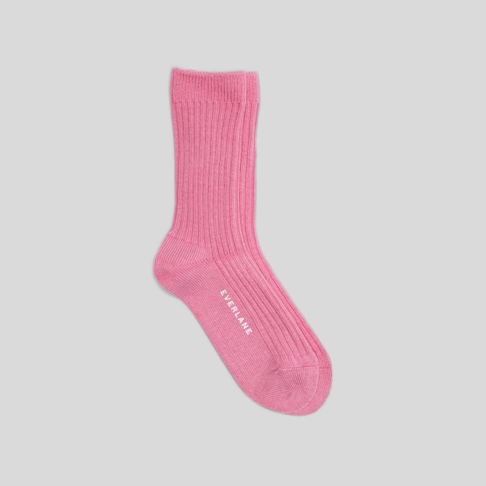 unisex-ribbed-sweater-sock-fuschia-pink | primary