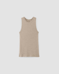 womens-supima-micro-rib-racerback-tank-heathered-tan | alt