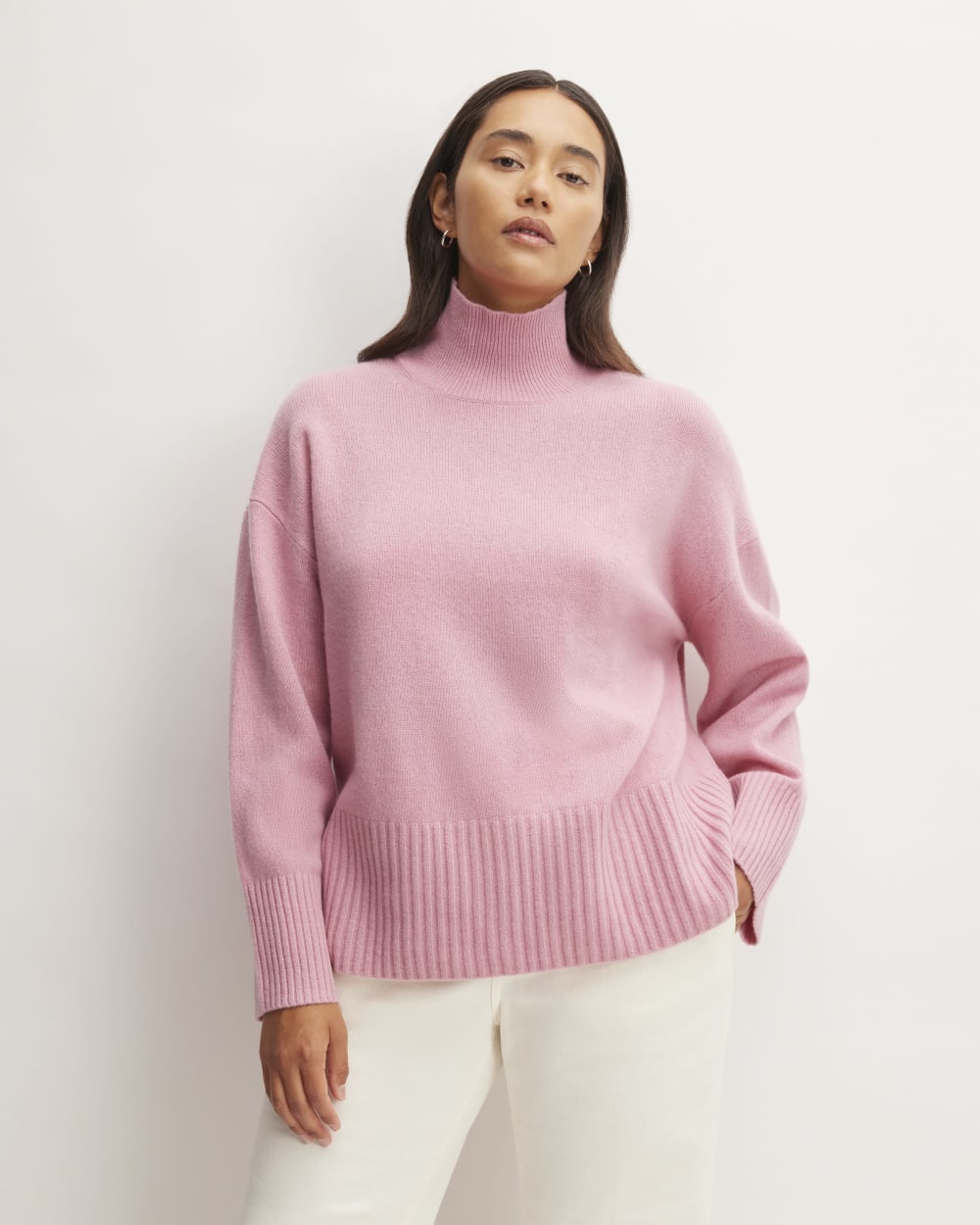 womens-recashmere-oversized-turtleneck-bubblegum | primary