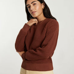 womens-renew-fleece-raglan-sweatshirt-rosewood | alt